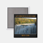 Aimant Parc d'état de Letchworth Middle Falls (Recto/Verso)