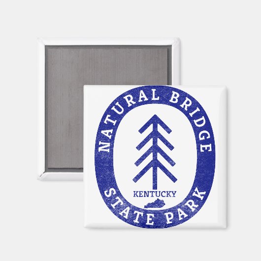 Aimant Parc d'état de Natural Bridge (Recto/Verso)
