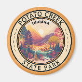 Aimant Parc d'état de Potato Creek Indiana Emblem (Devant)