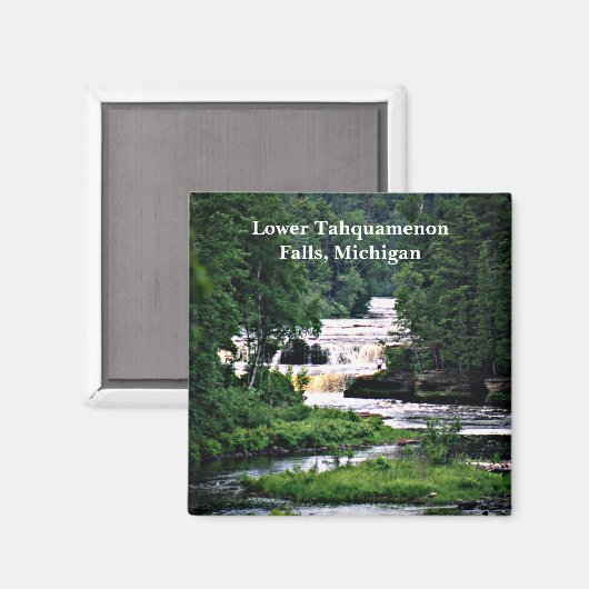 Aimant Parc d'état de Tahquamenon Falls Lower Falls, Mich (Recto/Verso)