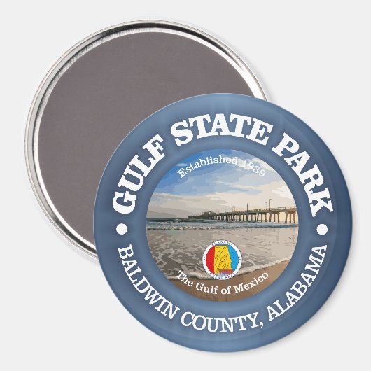 Aimant Parc d'état du Golfe (Recto/Verso)