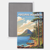 Aimant Parc d'état sauvage des monts Porcupine (Recto/Verso)