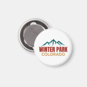 Aimant Parc d'hiver Colorado (Recto/Verso)