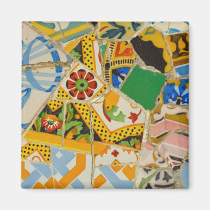 Aimant Parc Jaune Guell Tiles à Barcelone Espagne