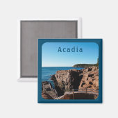 Aimant Parc national Acadia Thunder Hole Maine (Recto/Verso)