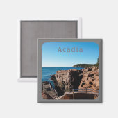 Aimant Parc national Acadia Thunder Hole MDI Maine (Recto/Verso)