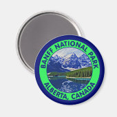 Aimant Parc national Banff, Alberta, Canada (Recto/Verso)