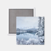 Aimant Parc national Banff en hiver (Recto/Verso)