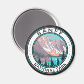 Aimant Parc national Banff Moraine Lac Vintage (Recto/Verso)