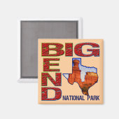 Aimant Parc national Big Bend (Recto/Verso)