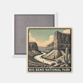 Aimant Parc national Big Bend (Recto/Verso)