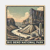 Aimant Parc national Big Bend (Devant)