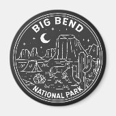 Aimant Parc national Big Bend Monoline (Devant)