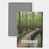Aimant Parc national de Congaree Caroline du Sud Voyage (Recto/Verso)