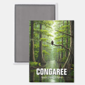 Aimant Parc national de Congaree Caroline du Sud Voyage (Recto/Verso)