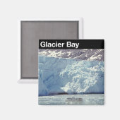 Aimant Parc national de Glacier Bay (Recto/Verso)