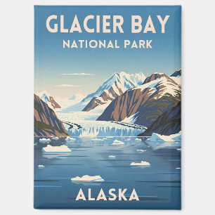 Aimant Parc national de Glacier Bay en Alaska, voyage vin