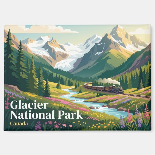 Aimant Parc national de Glacier Canada (Recto)
