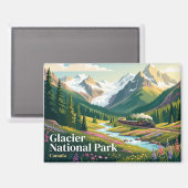 Aimant Parc national de Glacier Canada (Recto/Verso)
