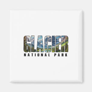Aimant Parc national de Glacier Rétro Extérieur Randonnée