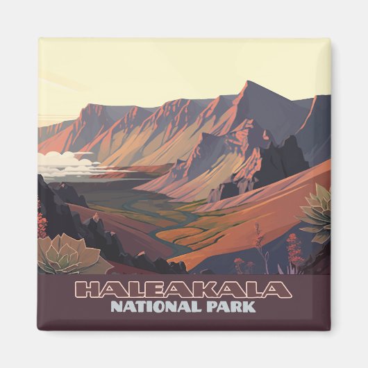 Aimant Parc national de Haleakala Cratère volcanique de M (Devant)