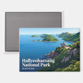 Aimant Parc national de Hallyeohaesang Corée du Sud (Recto/Verso)