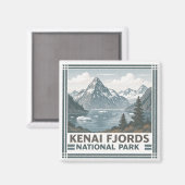 Aimant Parc national de Kenai Fjords (Recto/Verso)