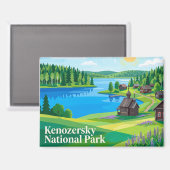 Aimant Parc national de Kenozersky Russie (Recto/Verso)