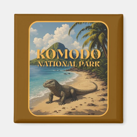 Aimant Parc national de Komodo Indonésie (Devant)