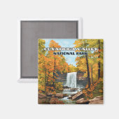 Aimant Parc national de la vallée de Cuyahoga Ohio Clevel (Recto/Verso)