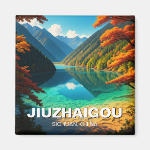 Aimant Parc national de la vallée de Jiuzhaigou Chine du