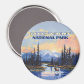 Aimant Parc national de la vallée de Kobuk Alaska Caribou (Recto/Verso)