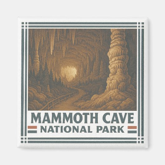 Aimant Parc national de Mammoth Cave (Devant)