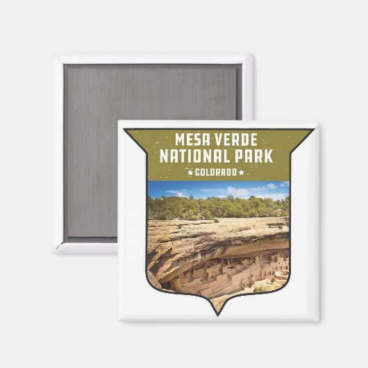 Aimant Parc national de Mesa Verde (Recto/Verso)