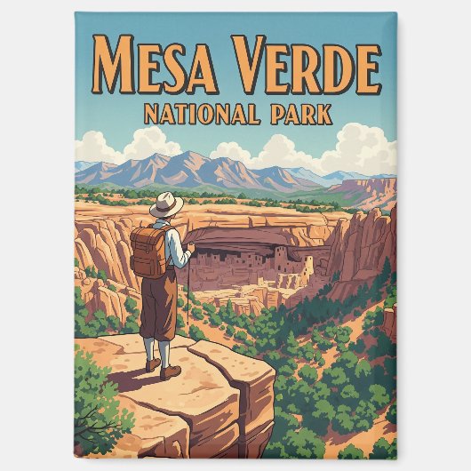 Aimant Parc national de Mesa Verde Colorado (Recto)