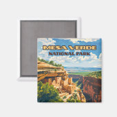 Aimant Parc national de Mesa Verde Colorado Cliff House (Recto/Verso)