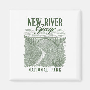 Aimant Parc national de New River Gorge Voyager Nature Ex