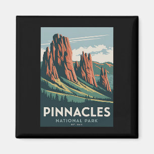 Aimant Parc national de Pinnacles Camping vintage randonn