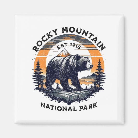 Aimant Parc national de Rocky Mountain  (Devant)