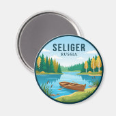 Aimant Parc national de Seliger Russie (Recto/Verso)
