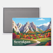 Aimant Parc national de Seoraksan Corée du Sud (Recto/Verso)