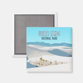 Aimant Parc national de White Sands Nouveau Mexique (Recto/Verso)