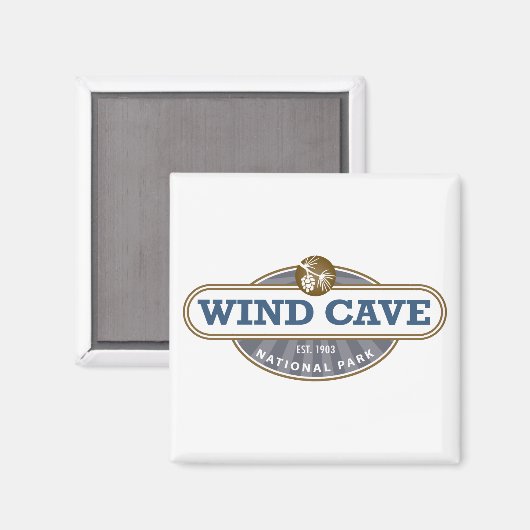 Aimant Parc national de Wind Cave (Recto/Verso)