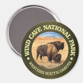 Aimant Parc national de Wind Cave (Recto/Verso)