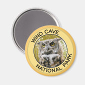 Aimant Parc national de Wind Cave (Recto/Verso)
