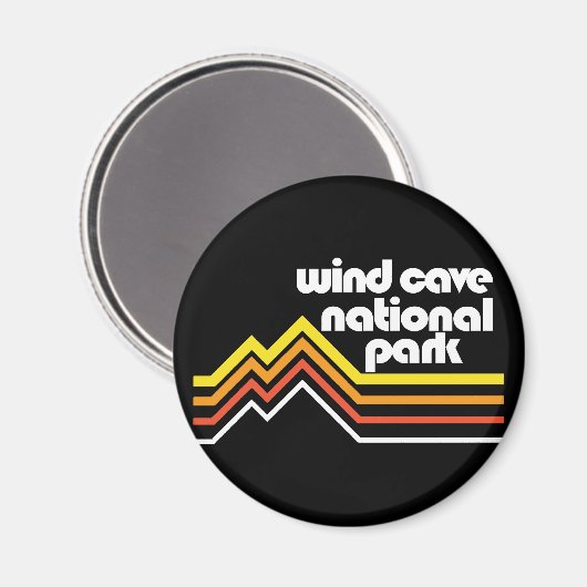 Aimant Parc national de Wind Cave (Recto/Verso)