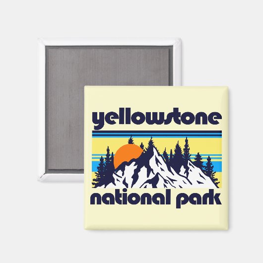 Aimant Parc national de Yellowstone (Recto/Verso)