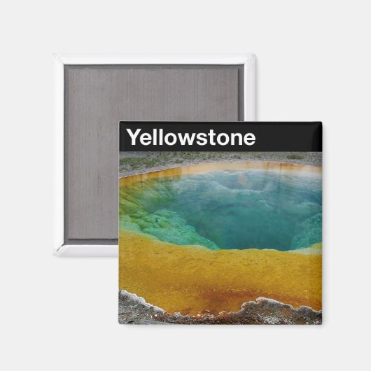 Aimant Parc national de Yellowstone (Recto/Verso)