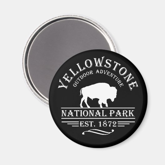 Aimant parc national de yellowstone (Recto/Verso)