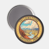 Aimant Parc national de Yellowstone Hayden Valley Travel  (Recto/Verso)